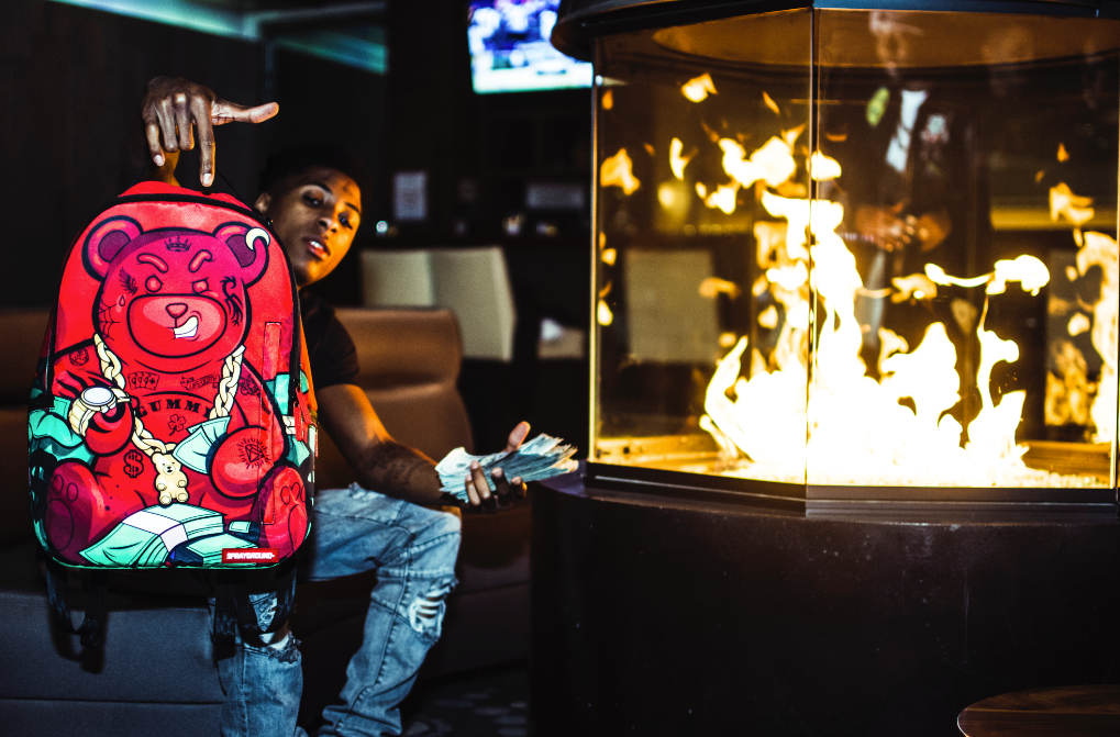 NBA Young Boy Brings The Diablo Bear To Life SPRAYGROUND