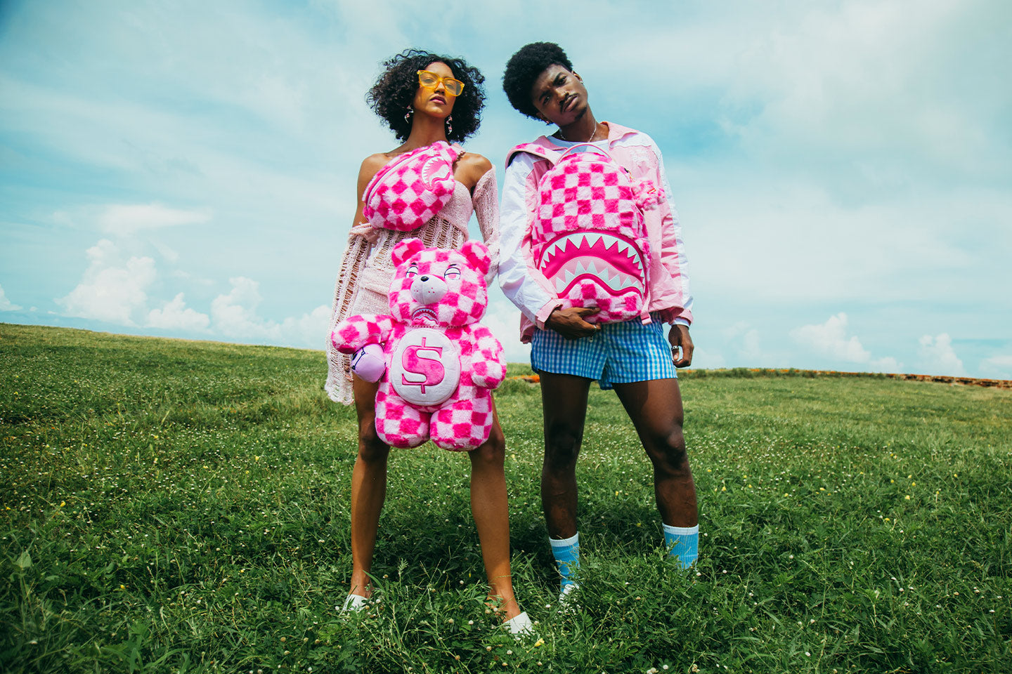 FURZILLA SHARK (PINK CHECK) – SPRAYGROUND®
