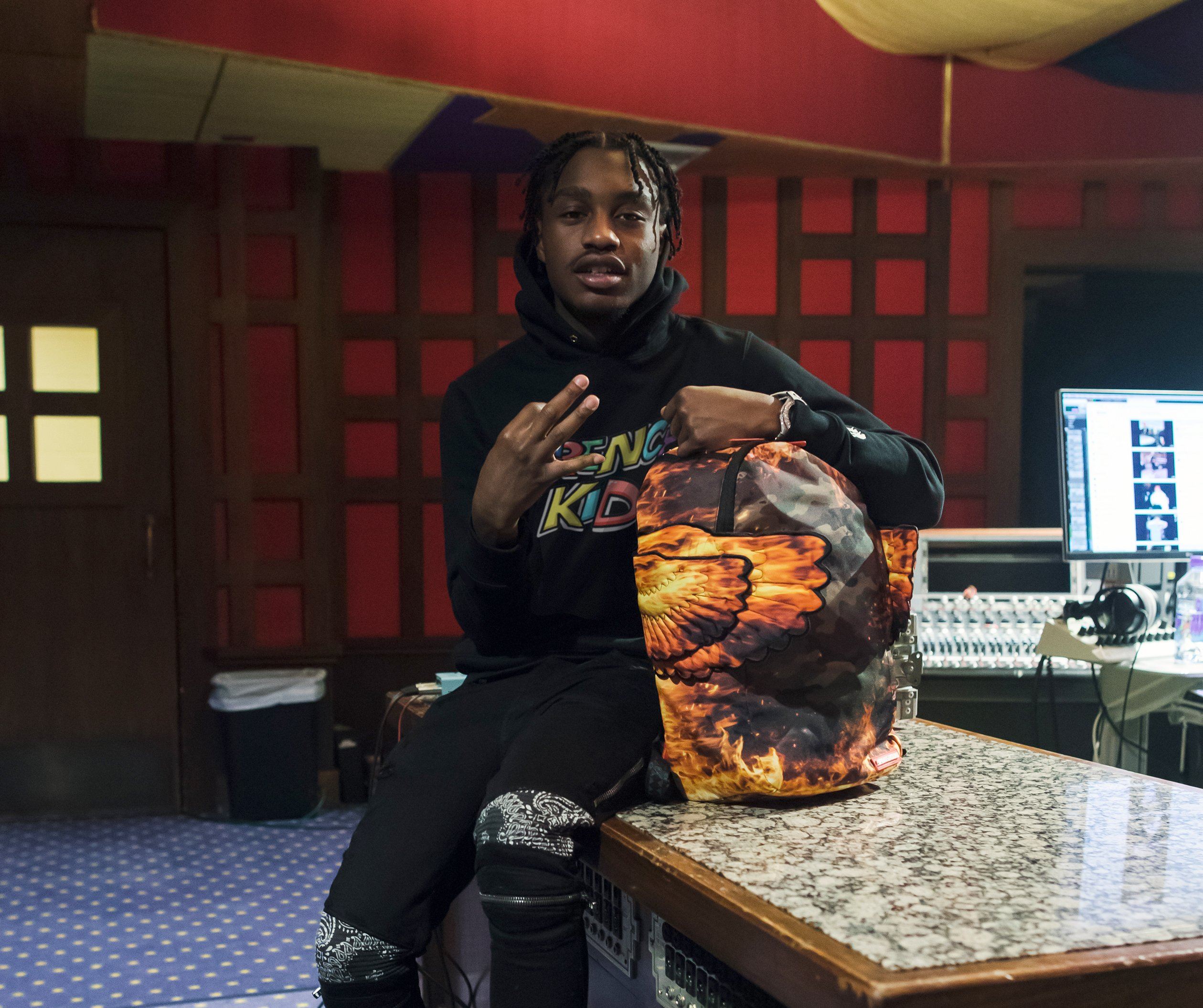 Lil tjay sprayground backpack Clearance