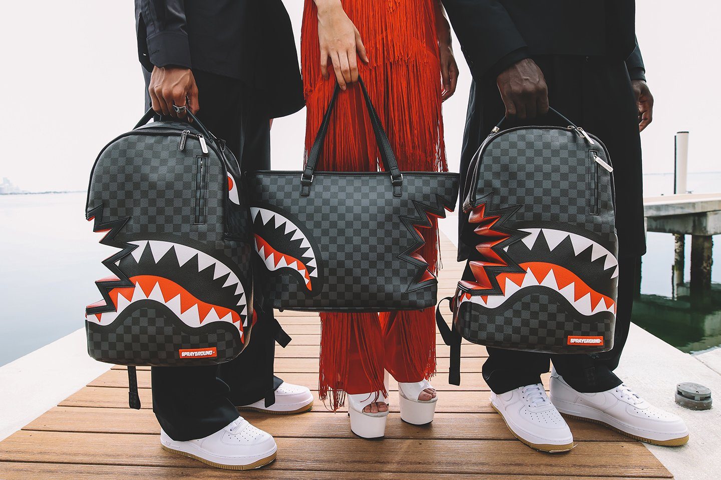 louis vuitton backpack shark