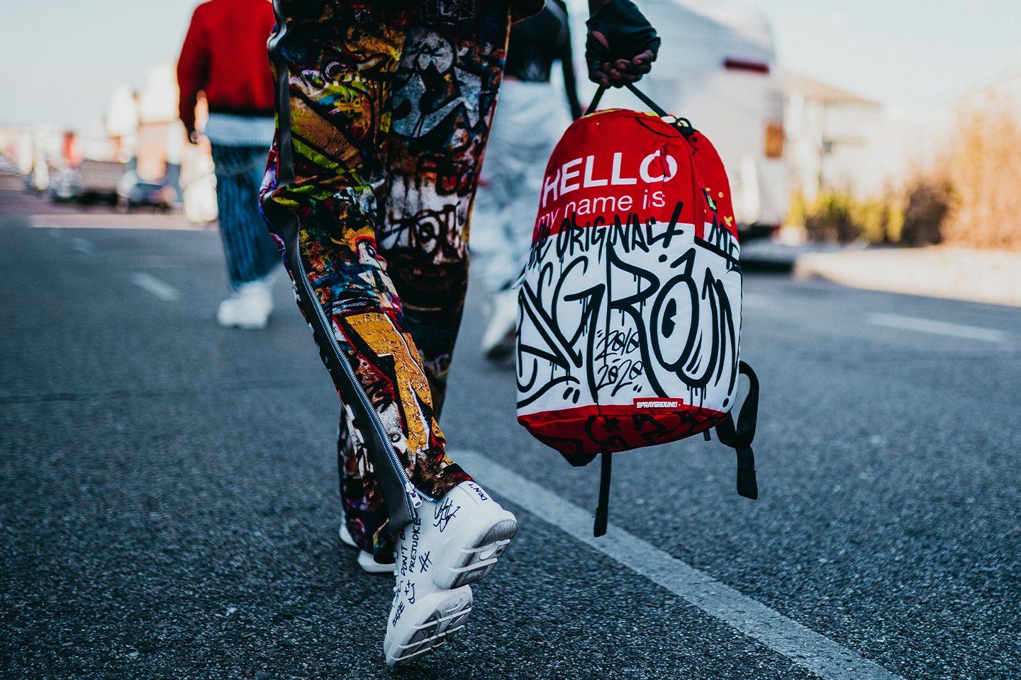 Hello my name is sprayground backpack Clearance