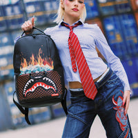 SPRAYGROUND® BACKPACK BAG OF MONEY ON FIRE BACKPACK