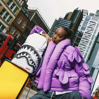 SPRAYGROUND® BACKPACK BLACK STENCIL SHARK BACKPACK