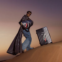 SPRAYGROUND® LUGGAGE SILVER SIDE DRIP FULL-SIZE LUGGAGE
