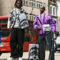 SPRAYGROUND® BACKPACK BLACK STENCIL SHARK BACKPACK