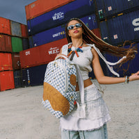 SPRAYGROUND® BACKPACK CREAM HENNY QUILT PUFF BACKPACK