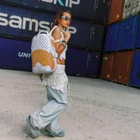 SPRAYGROUND® BACKPACK CREAM HENNY QUILT PUFF BACKPACK