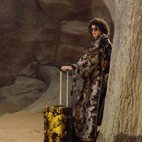 SPRAYGROUND® LUGGAGE GOLD FLORAL REMIX CARRY-ON LUGGAGE