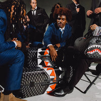 SPRAYGROUND® DUFFLE SHARKS IN PARIS WTF BUBBLY BLACK CHECK DUFFLE