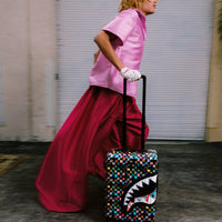 SPRAYGROUND® LUGGAGE CRAZY CHECK CARRY-ON LUGGAGE