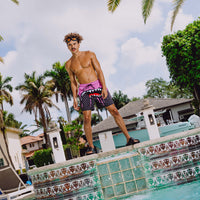 SPRAYGROUND® SWIM PINK PAINT DRIPS SWIM SHORT
