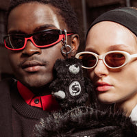 SPRAYGROUND® KEYCHAIN FUR CRAY BLACK BEAR CUB KEYCHAIN