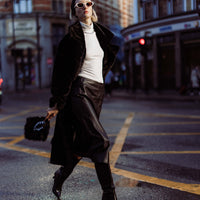 SPRAYGROUND® POUCHETTE FUR CRAY BLACK CROSSOVER CLUTCH