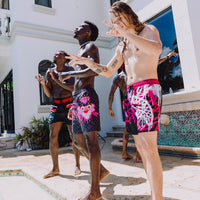 SPRAYGROUND® SWIM PINK PANTHER DIAMOND SHARK SWIM SHORTS