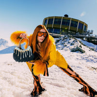 SPRAYGROUND® HANDBAG GOLD AND DANGEROUS SHARK HANDBAG