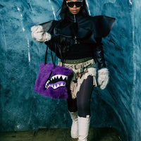 SPRAYGROUND® TOTE FUR CRAY PURP TOTE