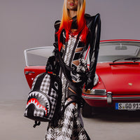 SPRAYGROUND® BACKPACK PORSCHE PEPITA STRIPE COLLAB BACKPACK - LIMITED EDITION