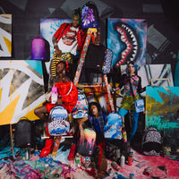 SPRAYGROUND® BACKPACK WYNWOOD WALLS COLLAB ELLE STREET ART B BALL COURT BACKPACK