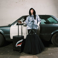 SPRAYGROUND® LUGGAGE SHARKS IN PARIS BALLOON BLACK CARRY-ON LUGGAGE