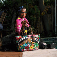 SPRAYGROUND® TOTE FLOWERING JUNGLE SHARK 2 TOTE