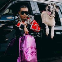 SPRAYGROUND® BACKPACK METALLIC PINK METALLIC DRIP BACKPACK