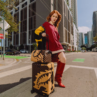 SPRAYGROUND® LUGGAGE DESIGNER DRIP EFFECT CARRY-ON LUGGAGE