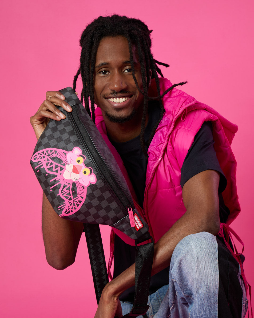 PINK PANTHER DIAMOND SHARK SAVVY CROSSBODY – SPRAYGROUND®