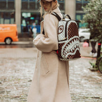 SPRAYGROUND® BACKPACK CREAM AND BROWN TEAR CHECK BACKPACK
