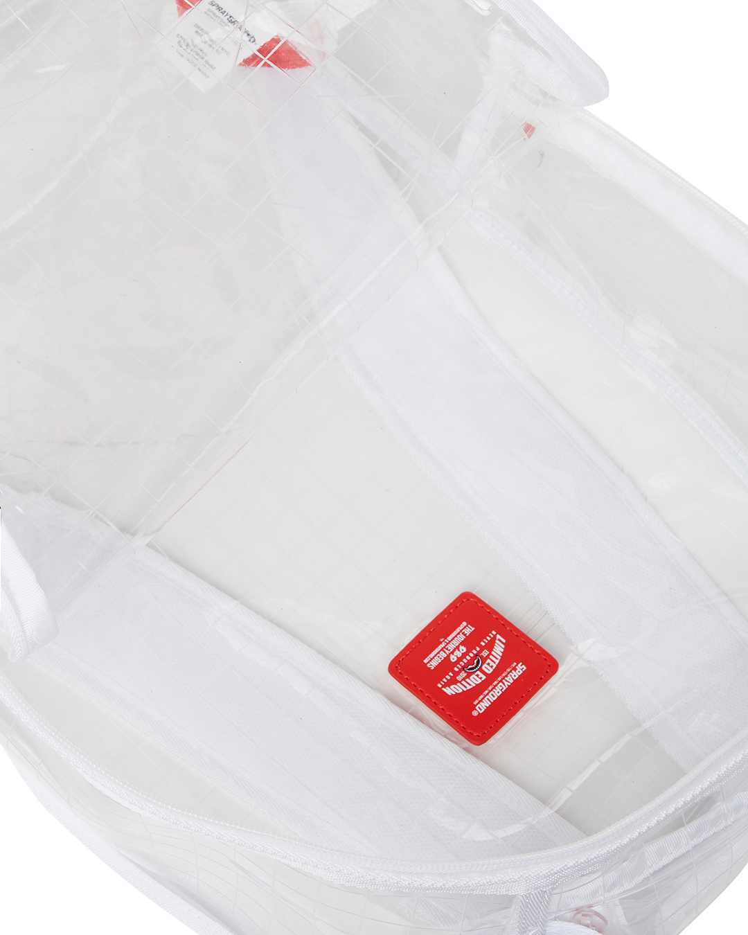 SPRAYGROUND® BACKPACK CLEAR VISION SHARKS IN PARIS - 100% ALL CLEAR DLX BACKPACK