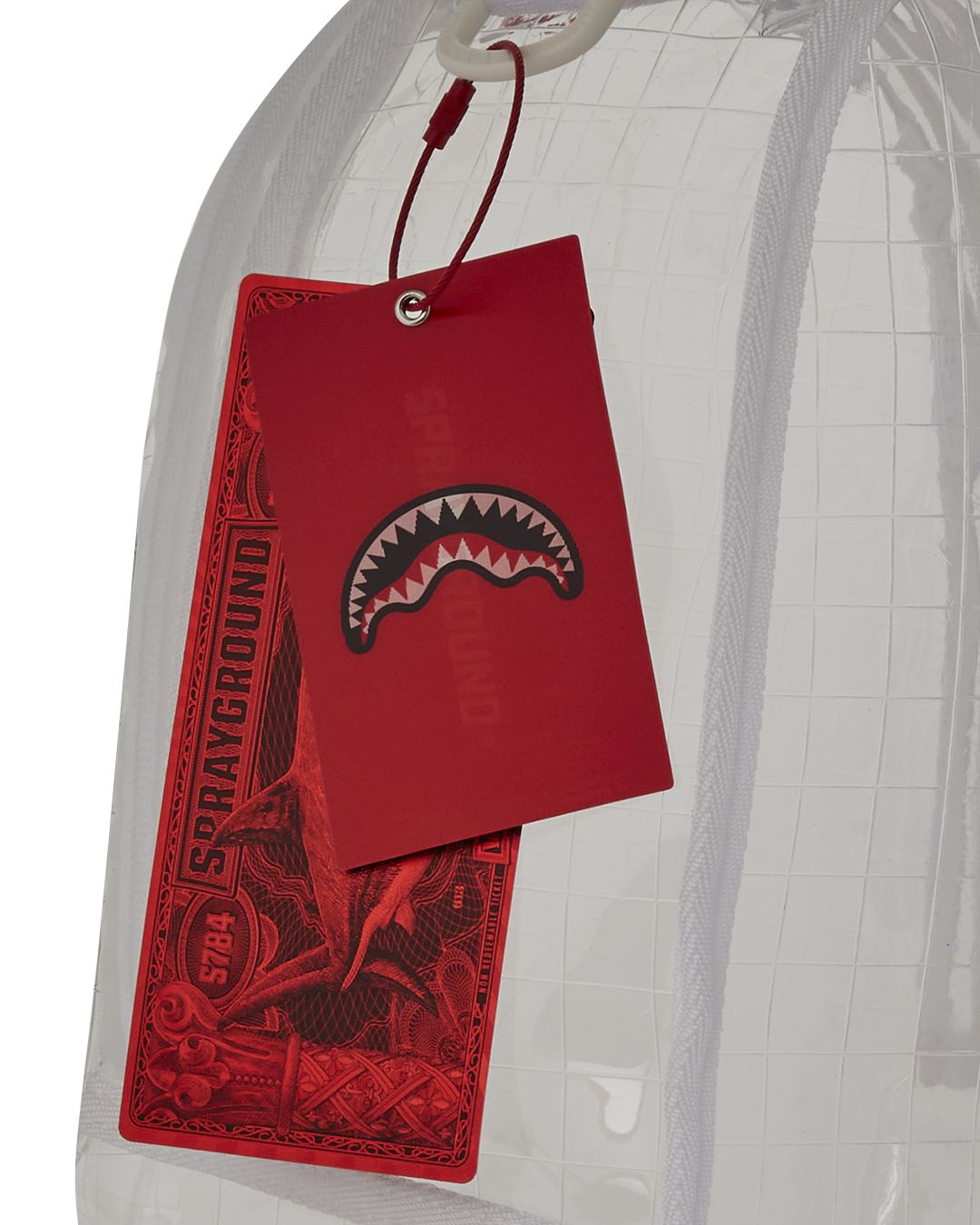 SPRAYGROUND® BACKPACK CLEAR VISION SHARKS IN PARIS - 100% ALL CLEAR DLX BACKPACK