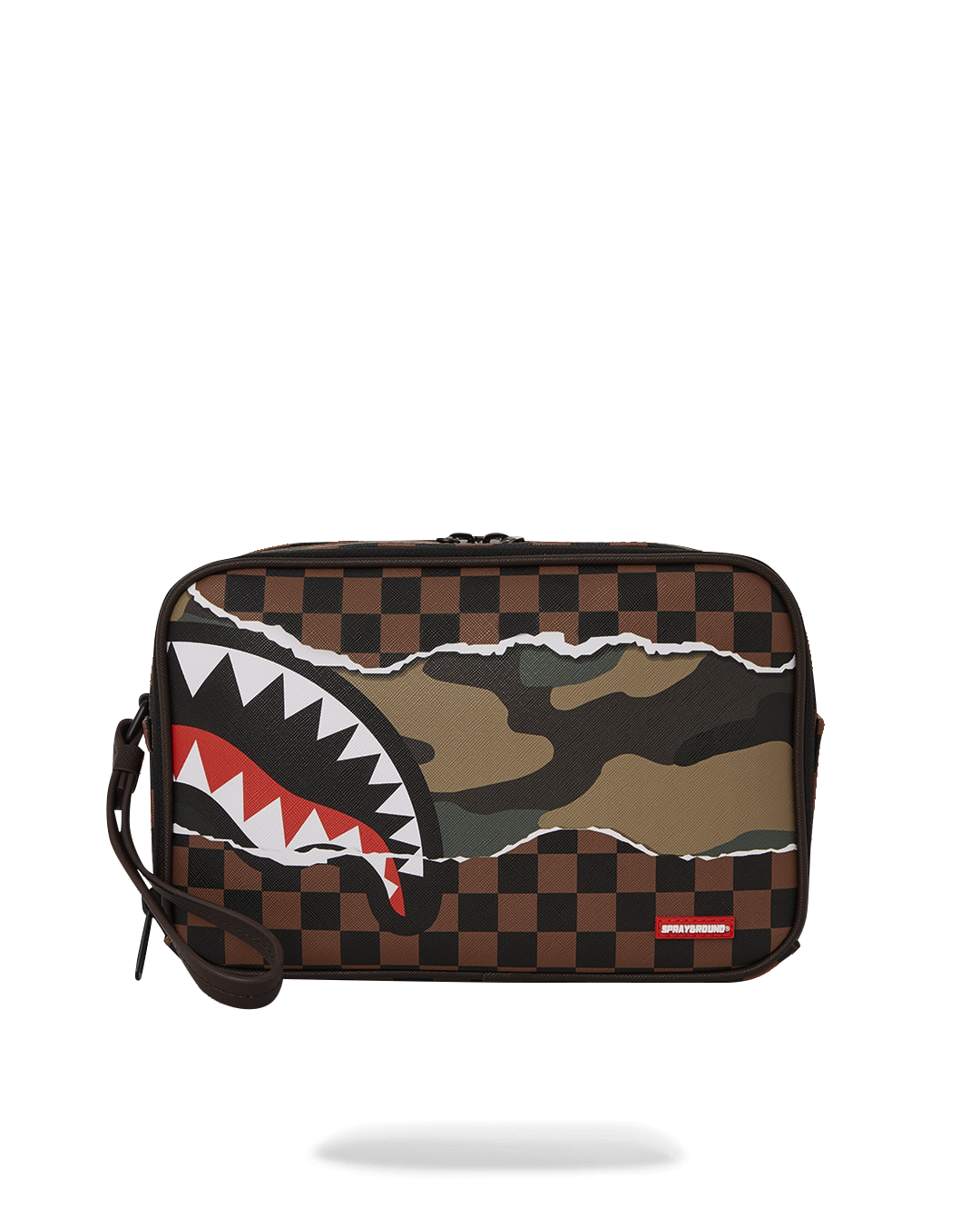 SPRAYGROUND® TOILETRY TEAR IT UP CAMO TOILETRY BAG