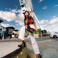 SPRAYGROUND® POUCHETTE TRIPLE DECKER HEIR TO THE THRONE CROSSOVER CLUTCH