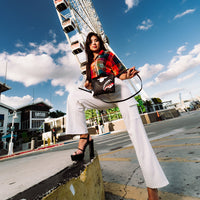 SPRAYGROUND® POUCHETTE TRIPLE DECKER HEIR TO THE THRONE CROSSOVER CLUTCH