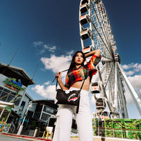 SPRAYGROUND® POUCHETTE TRIPLE DECKER HEIR TO THE THRONE CROSSOVER CLUTCH