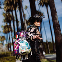SPRAYGROUND® BACKPACK MONEY BOYS SPLIT CRAZY EYES - 6 REMOVABLE VELCRO EYE PATCHES