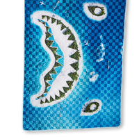 SPRAYGROUND® TOTE SHARK ISLAND PACKABLE BEACH MAT BLANKET WATER RESISTANT CONVERTIBLE TOTE