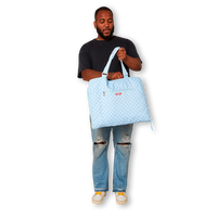 SPRAYGROUND® TOTE SHARK ISLAND PACKABLE BEACH MAT BLANKET WATER RESISTANT CONVERTIBLE TOTE