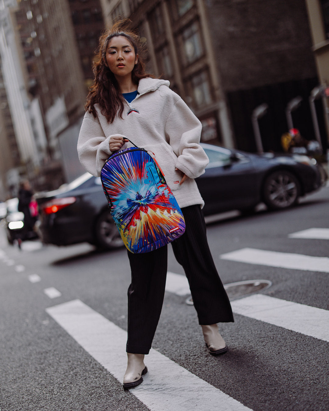 【SPRAYGROUND】【ラスト1点】4AMショルダーバッグ 新品 未使用 SPRAYGROUND AND MINECRAFT JOIN FORCES FOR 15TH ANNIVERSARY TRAVEL