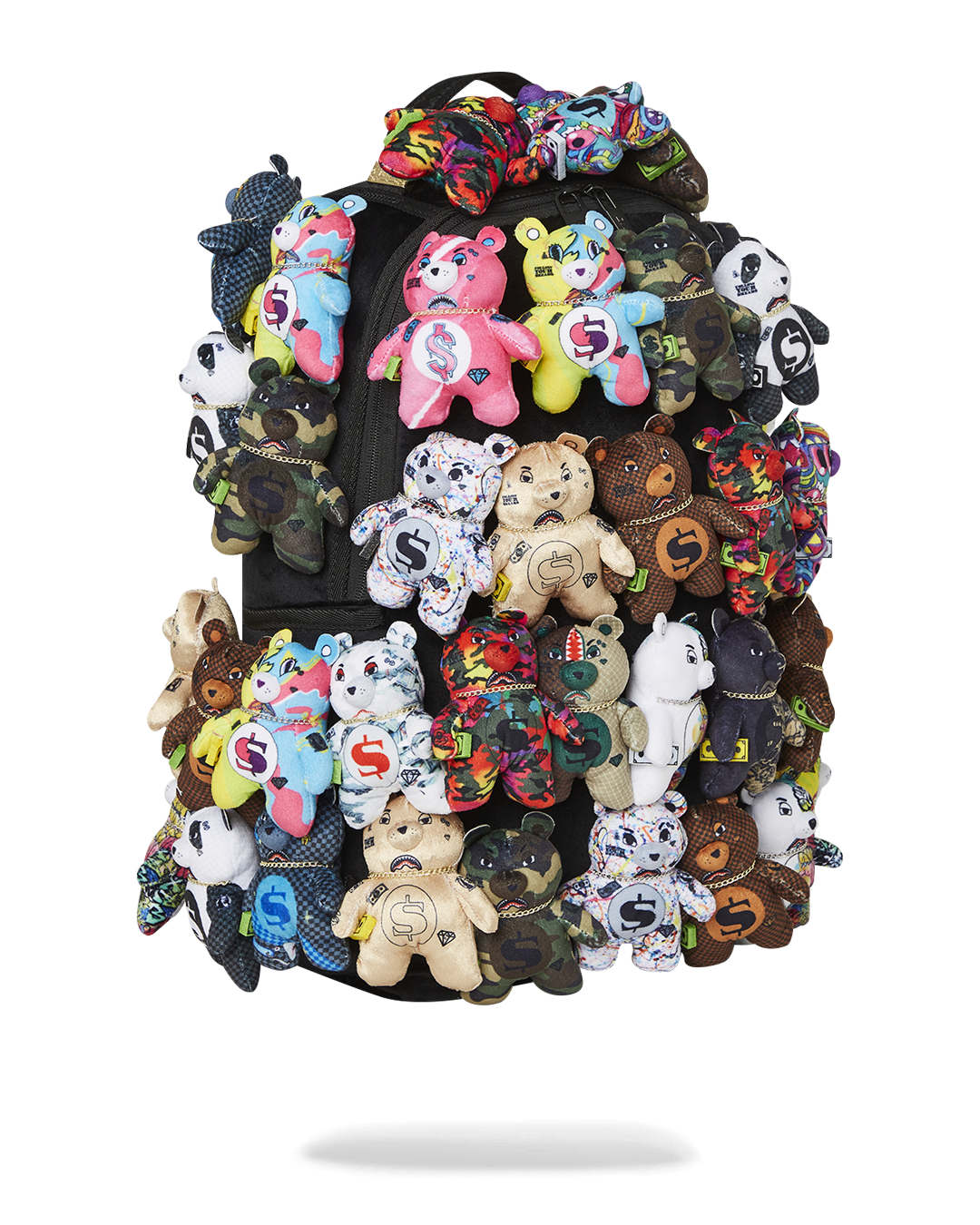 PACK OF BEARS REAL PLUSH BEARS RUNWAY PIECE BACKPACK - SUPER