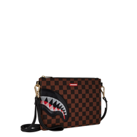 SPRAYGROUND® POUCHETTE LENTICULAR EFFECTS CROSSOVER CLUTCH W/ SHOULDER STRAP