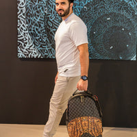 SPRAYGROUND® BACKPACK DIAA ALLAM SHARKS IN PARIS BLACK DLXSV BACKPACK