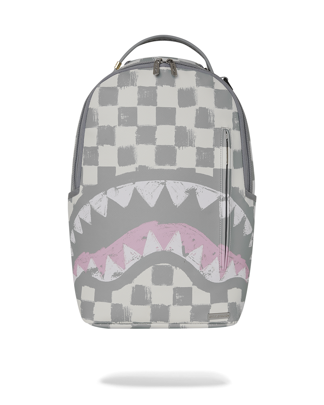 cream grey leather backpack Hudson River Faux In Finished with recycled hardware and eco Gucci Cream Grey Leather and