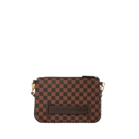 SPRAYGROUND® POUCHETTE CORE EMBOSSED CHECK CROSSOVER CLUTCH