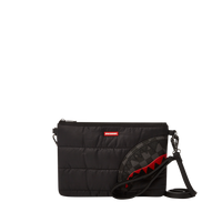 SPRAYGROUND® POUCHETTE BLACK PUFFER CHECK CROSSOVER CLUTCH