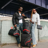 SPRAYGROUND® POUCHETTE BLACK PUFFER CHECK CROSSOVER CLUTCH