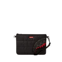 SPRAYGROUND® POUCHETTE BLACK PUFFER CHECK CROSSOVER CLUTCH