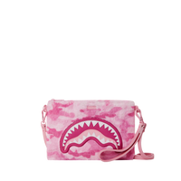 SPRAYGROUND® POUCHETTE PINK CAMO FAUX FUR CROSSOVER CLUTCH