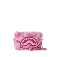SPRAYGROUND® POUCHETTE PINK CAMO FAUX FUR CROSSOVER CLUTCH