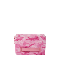 SPRAYGROUND® POUCHETTE PINK CAMO FAUX FUR CROSSOVER CLUTCH