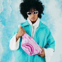 SPRAYGROUND® CROSSBODY PINK CAMO FAUX FUR SAVVY CROSSBODY